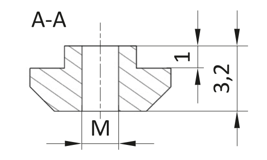 Nakrętka młoteczkowa ESD M4 [6]